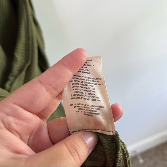 NEW Anthropologie Ribbed Kingsolver Dress Plus Size Size 3X Green - Picture 4 of 5